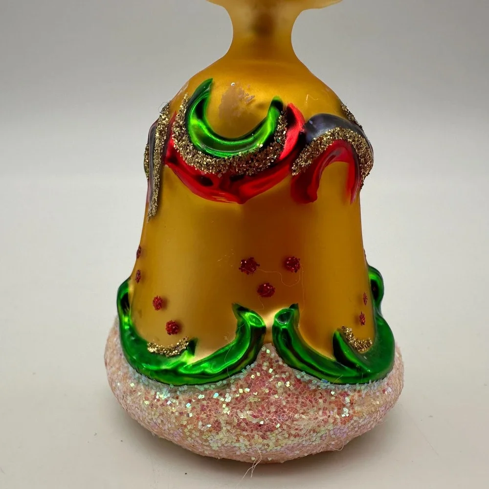 1998 Christopher‎ Radko Ring Ring 5' Ornament Santa Bell 98-081-0